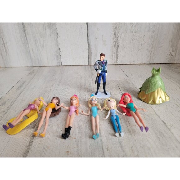 Disney variety princess elsa Ariel rapunzel toy figure set prince - Picture 4 of 6